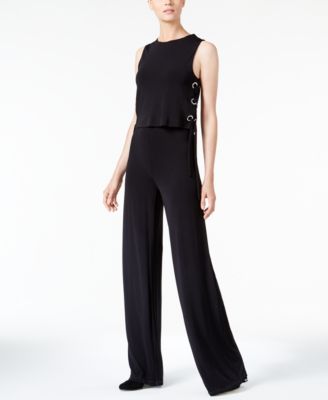 michael kors lace bodice jumpsuit