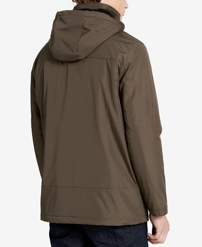 Calvin Klein Men's FleeceLined Hooded Jacket & Reviews Coats