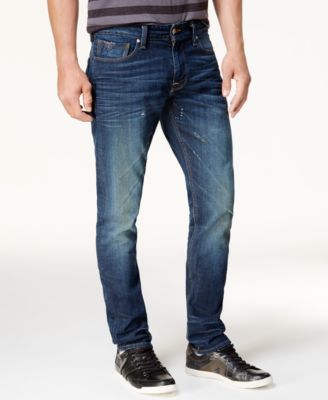 slim tapered stretch jeans