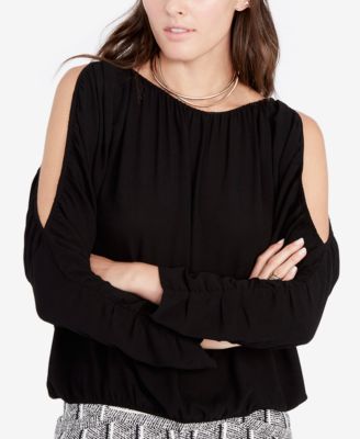 flowy black blouse