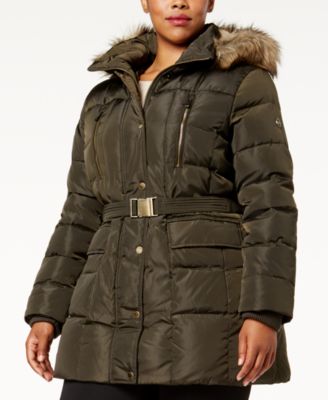 michael kors plus size womens coats