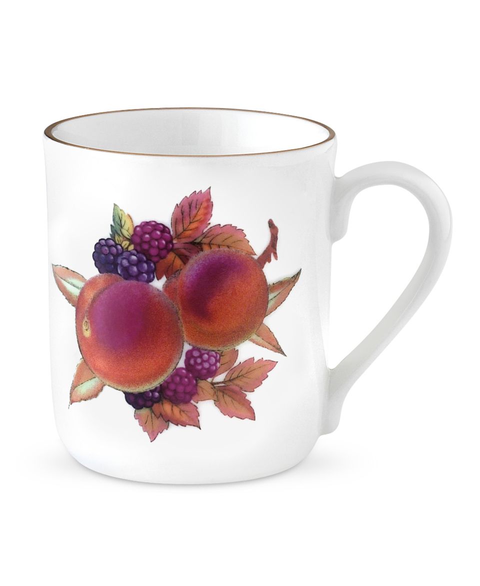 Royal Worcester Dinnerware, Evesham Gold Mug Apple & Black Currant