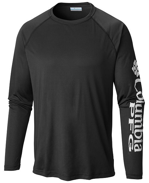 Columbia Men S Pfg Terminal Tackle Long Sleeve Shirt Reviews T Shirts Men Macy S