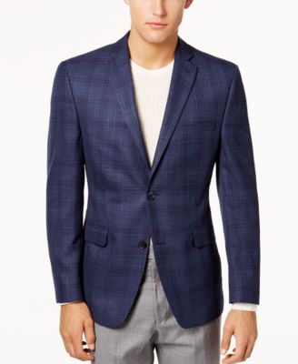 blue plaid sport coat with jeans