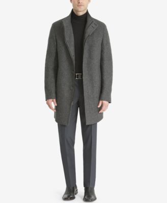 calvin klein overcoat mens