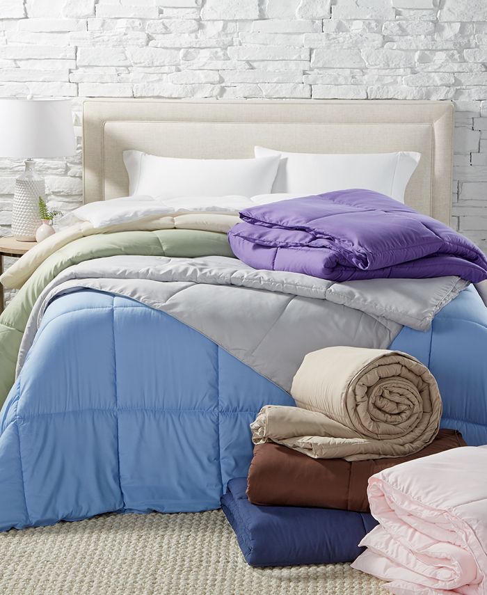 Lightweight microfiber color down alternative comforters, hypoallergenic polyester fiberfill. lightweight microfiber color down alternative twin comforter hypoallergenic polyester fiberfill