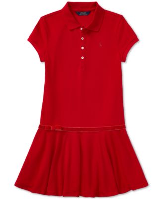 pleated polo dress