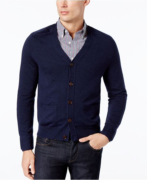 Brooks Brothers Men S Merino Wool Cardigan Reviews Sweaters Men Macy S