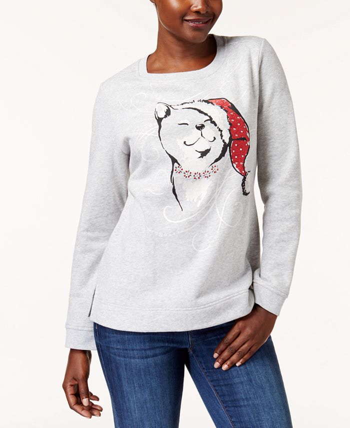 macys karen scott petite sweatshirts