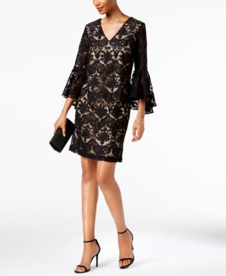 lace bell sleeve dress