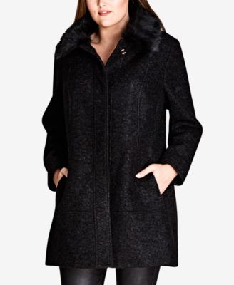 city chic plus size coats