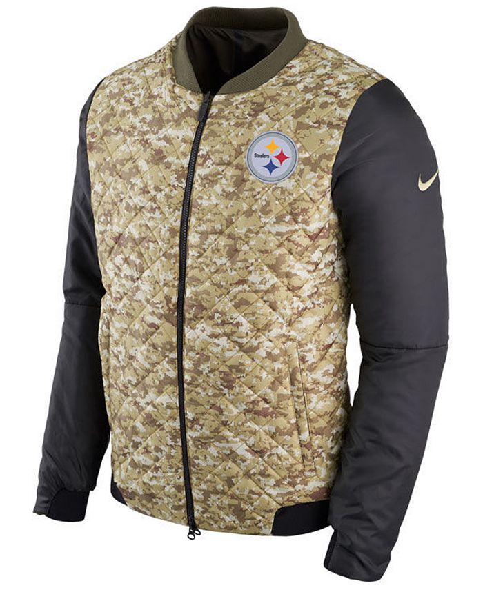 Nike Men's Pittsburgh Steelers Salute To Service Bomber Jacket & Reviews - Sports Fan Shop By