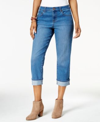 curvy fit capri jeans