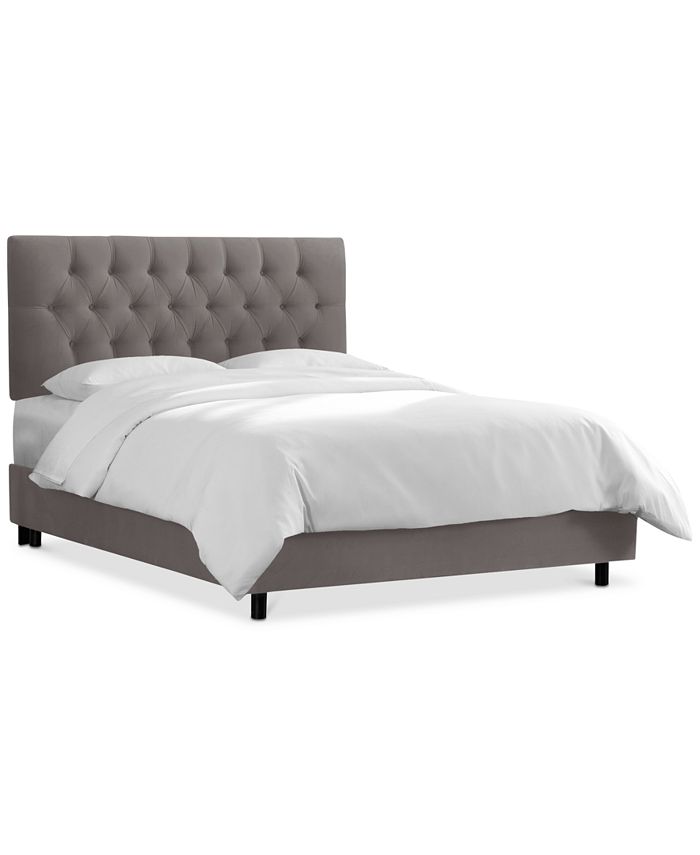 Skyline Addison Velvet Bed King Reviews Furniture Macy S