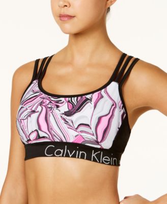 macy's calvin klein sports bra