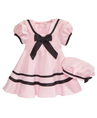 baby girl sailor dress and hat