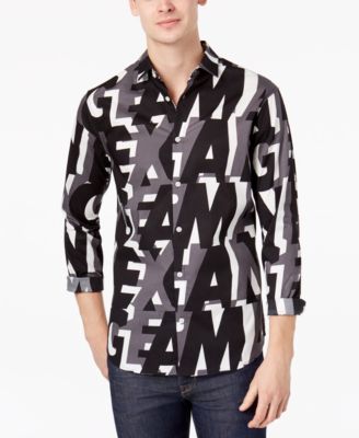 armani printed shirts