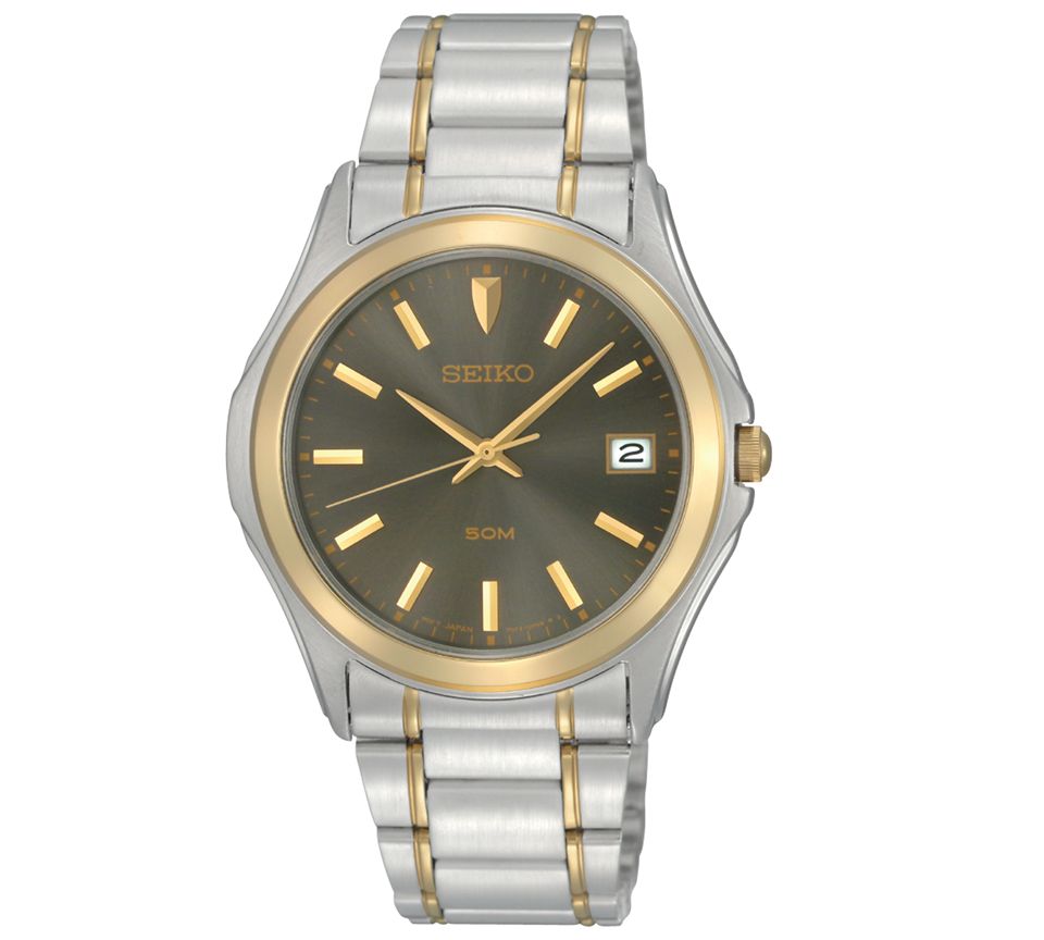 Seiko Watch, Mens Two Tone Stainless Steel Bracelet SGEF34