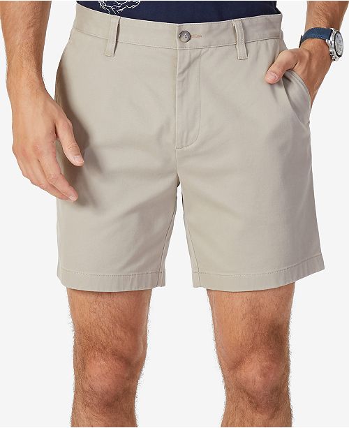 Nautica Men S Stretch Flat Front 6 Shorts Reviews Shorts Men Macy S