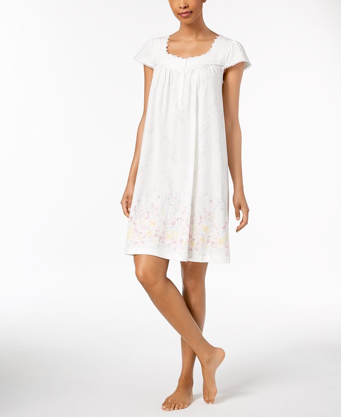 Charter Club LaceTrim Cotton Nightgown, Created for Macy's & Reviews