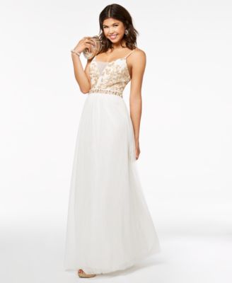 macys white gowns