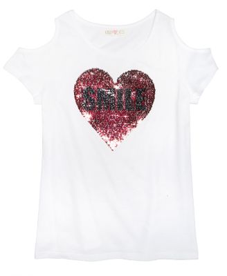 reversible sequin top girl