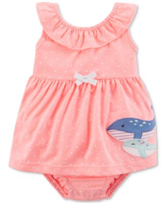 whale romper baby