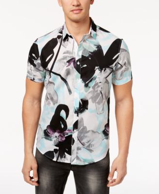 macys mens button down short sleeve shirts