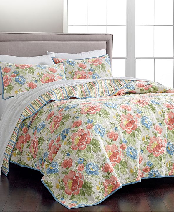 Martha Stewart Collection CLOSEOUT! Savannah Rose Reversible 100