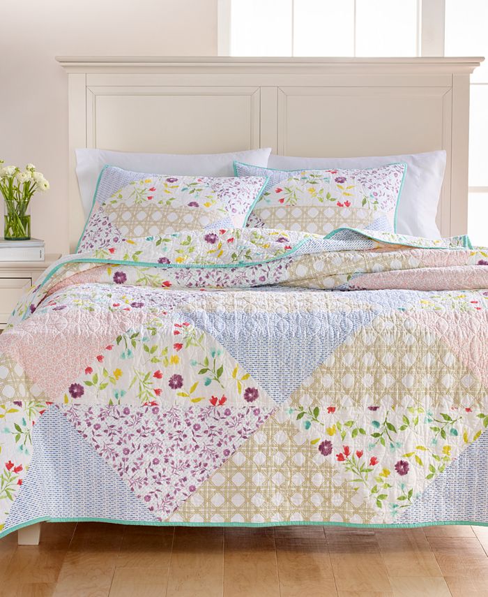 Martha Stewart Collection CLOSEOUT! Pergola Patchwork King Quilt
