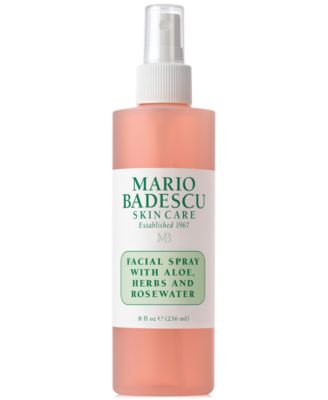Спрей для лица Mario Badescu с Алоэ, травами и розовой водой, 8 унций.
