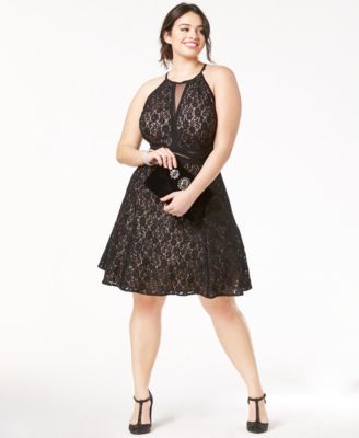 plus size fit and flare