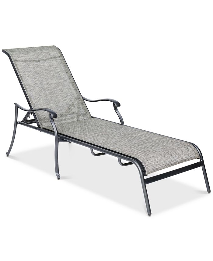 Furniture Vintage II Outdoor Cast Aluminum 3Pc. Chaise Set (2 Sling