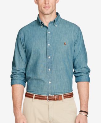 Long Sleeve Classic-Fit Chambray Shirt 