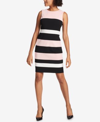 tommy hilfiger scuba sheath dress