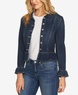 peplum denim jacket