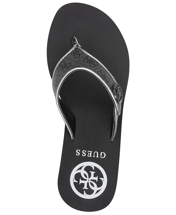 GUESS Sarraly Eva Logo Wedge Sandals & Reviews Sandals Shoes Macy's