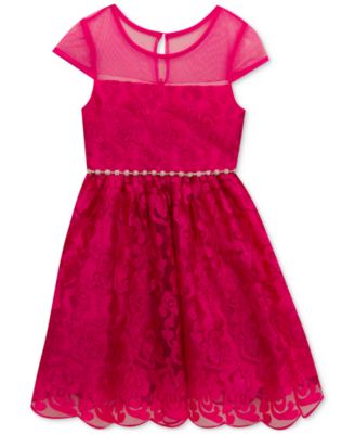 rare editions red lace dress