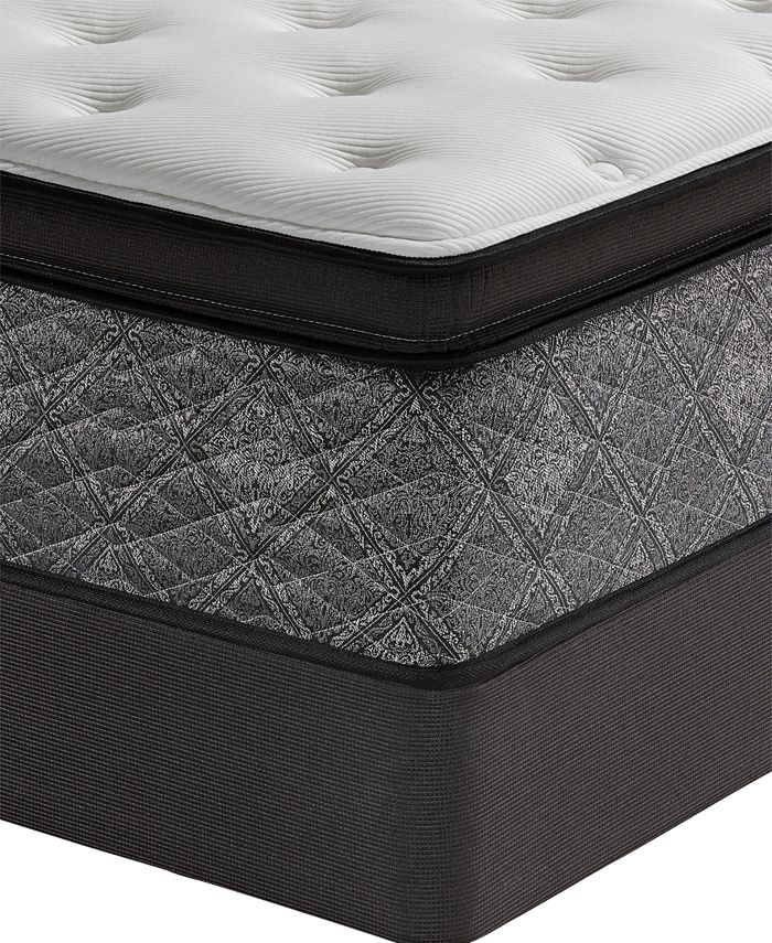 MacyBed by Serta Elite 14.5" Plush Euro Pillow Top Mattress Set Queen