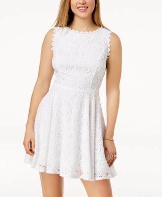 flare white dress