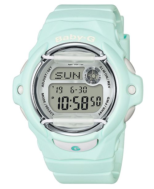 G Shock Women S Digital Green Resin Strap Watch 42 6mm Reviews Watches Jewelry Watches Macy S