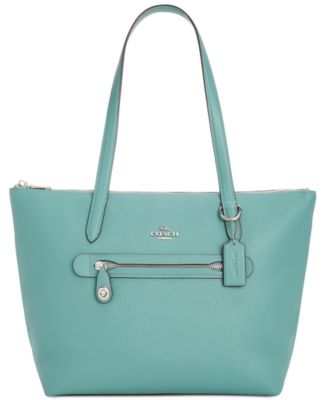 coach taylor tote in pebble leather