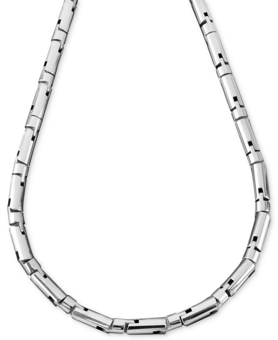 Mens Stainless Steel Necklace, 24 Marina Link   Necklaces   Jewelry