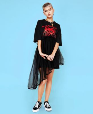 tulle tshirt dress