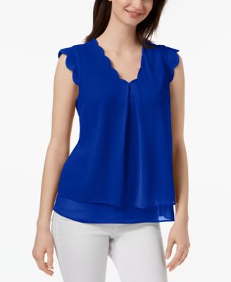 macy's blouses petite