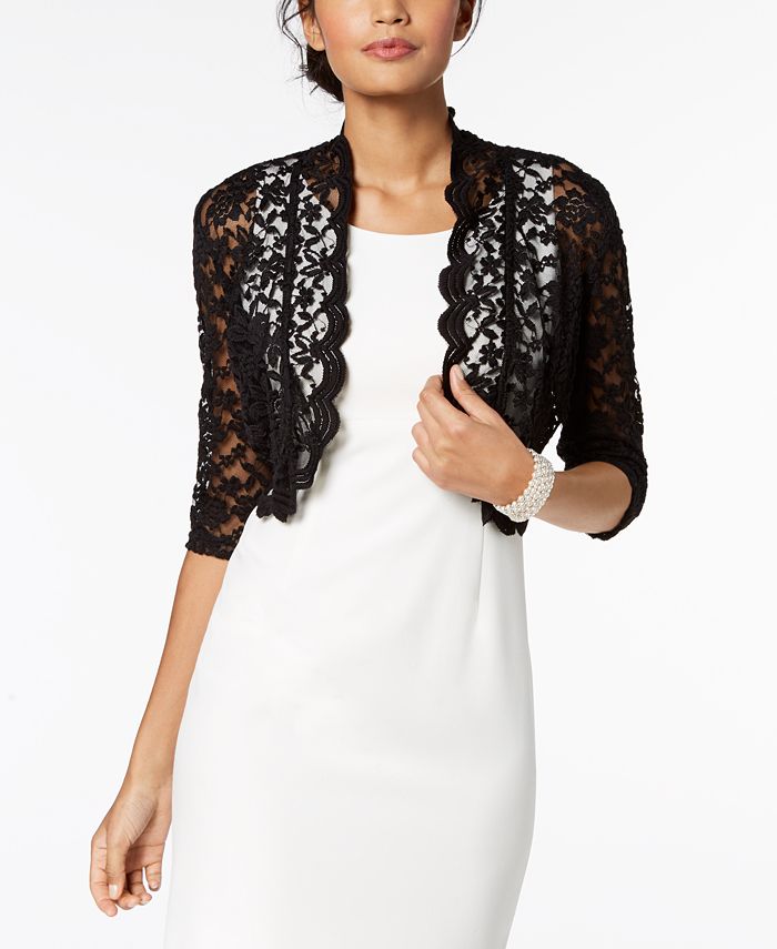 Connected Scalloped Lace Shrug & Reviews Jackets & Blazers Women