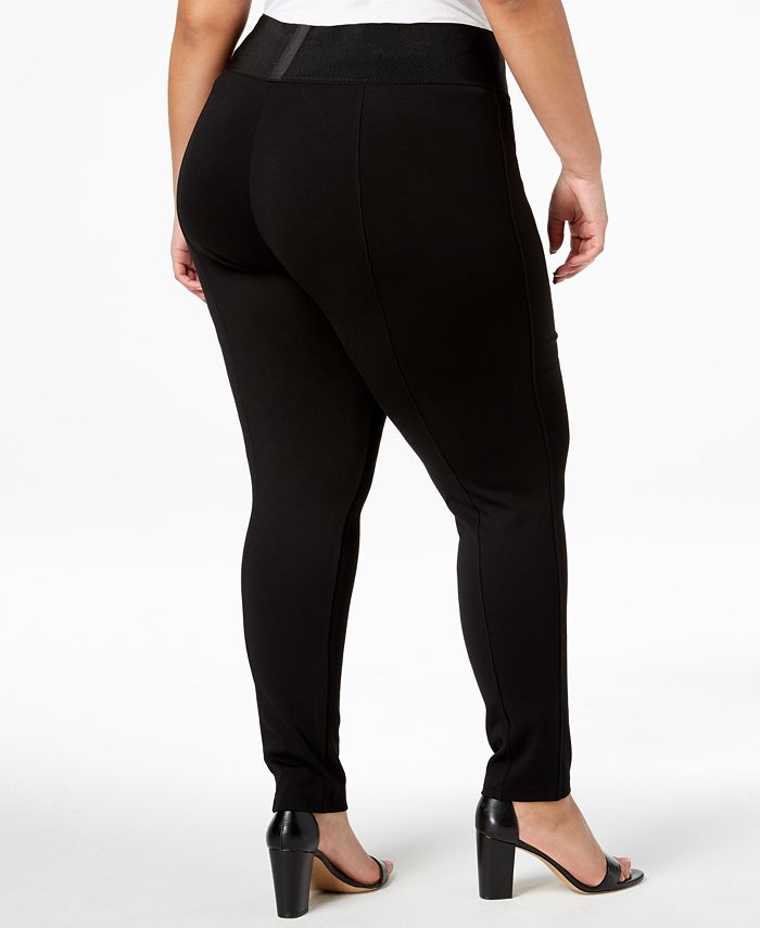 Calvin Klein Plus Size Pull-On Skinny Compression Pants & Reviews ...
