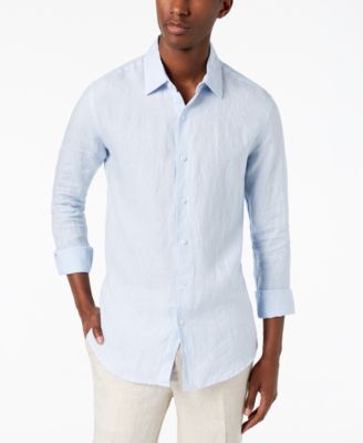 macys womens linen shirts