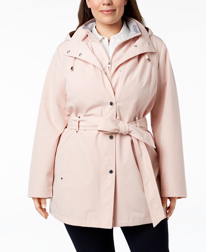 Nautica Plus Size Belted Waterproof Trench Coat & Reviews Coats