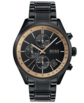 hugo boss talent men's black ceramic bracelet watch